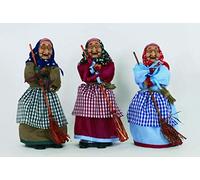 Euronatale befana Porta Dolci cm 25 Grembiule quadreti