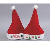 Euronatale Cappello Babbo Natale 38cm AC-19712, Come Foto, Unica