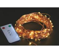 Euronatale Catena luci Natale 180 LED 9+1,5 m Giochi Luce Filo in Rame