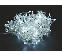 Euronatale Catena Luci Natale 300 LED cavo trasparente 12+5 mt Interni Esterni