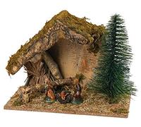 Euronatale ENA2142 Capanna, Modello Natività da 10 cm, 36 x 26 x 16 cm