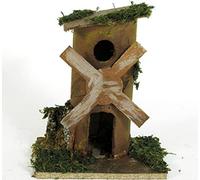 Euronatale Mulino 12x18x22,5cm su Base Legno, Come Foto, Unica