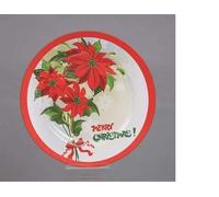 Euronatale Piatto PLASTICA 33cm DEC. Ramo Stelle ##, Come Foto, Unica