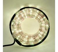 Euronatale Tubo Natale Led Bianco Caldo 6+1,5 mt cavo Decorazion Esterno Interno