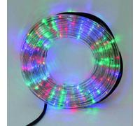 Euronatale Tubo Natale Led Multicolor Motore 8+1,5 mt Cavo Esterno Interno