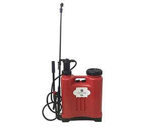 Euronovità EN-82315 Pompa a Spalla manuale 16 Lt. Pompa Irroratrice, Nebulizzatore, Spruzzino Per Giardino. Colore Rosso, 38 x 38 x 18 cm