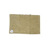 EURONOVITA' SRL ITALY Tappeto Morbido, Tappetino Bagno Rettangolare Antiscivolo in Cotone, 50x80 (Sabbia)