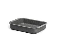 EURONOVITA' SRL LASAGNERA TEGLIA Pietra VULCANICA da Forno 32 CM Rettangolare, Grigia, 32 x 26,5 x 6,5 cm