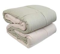 Euronovità Srl Piumone Trapunta Letto Matrimoniale 2 piazze Double Face Grigio/Grigio Chiaro copriletto Trapuntato in Microfibra 320 GR/mq, Made in Italy