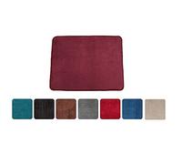 EURONOVITA' SRL Tappeto Magico Genio in Microfibra Antiscivolo Lavabile in Lavatrice - Varie Misure e Colori (Bordeaux, 40x55)