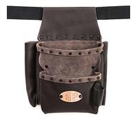Europa - Borsa in Vera Pelle, Colore Testa di Moro, Rivetti Bruniti, Cintura Inclusa