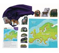 Europa e i suoi animali puzzle in legno