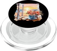 Europa Estate Costiera Libro E Caffè Estetica Sole PopSockets PopGrip per MagSafe