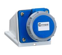 Europa ISSW163P 230V 2P + E 16A Blu IP67 Superficie Prese 1 - 2.5mm Croce