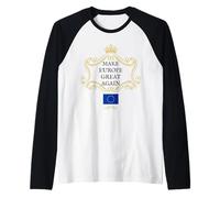 Europa Patriots Orgoglioso Paesi Europei UE Unita Maglia con Maniche Raglan