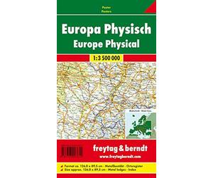 Europa physics 1:3.500.000. Murale 126X89,5 - AA.VV.