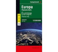 Europa physisch, Straßenkarte 1:3.500.000, gefaltet, freytag & berndt: 2201