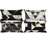 Europa settentrionale Federe Cuscini 50x80 Federe Cuscini da Esterno Morbido Set di 4 Cushion Covers Marmo Rettangolare Fodere Divano per Camera da Letto Estate Patio Giardino Decorazione Regalo 10e-P