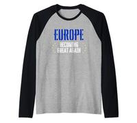 Europa Unione e Futuro Difesa dell'UE e Democrazia Maglia con Maniche Raglan