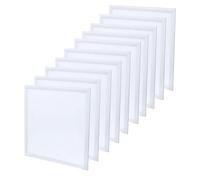 Europalamp - 10 lastre LED 60 x 60 cm 40 W bianco freddo 6000 K 4000 lm ad alta luminosità - adattamento ai soffitti falsi senza modifica (6000 K - bianco freddo, 10)