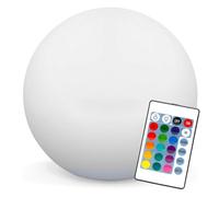Europalamp - Sfera LED luminosa multicolore 40 cm senza fili realizzata in polietilene spesso