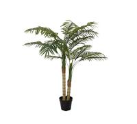 Europalms Areca Palme, 2 tronchi, pianta artificiale, 120 cm, verde lussureggiante per decorazioni interne
