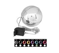 EUROPALMS LED Snowball 15cm - Proiettore LED Effetto Luce Blu Ghiaccio con 76 LE