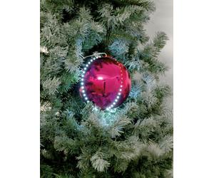 EUROPALMS LED Snowball Rosa 8cm, Set 5 - Proiettore LED da Palco Effetto Luce DM