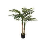 EUROPALMS Palma di Areca Artificiale, 2 Tronchi, 120 cm - Decorazione Verde per