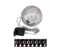 EUROPALMS Proiettore LED Snowball 15cm Rosa - Effetto Luce per Interni