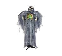 EUROPALMS Statuetta di angelo della morte animato, 160 cm, animata con effetto luminoso e sonoro (funzionamento a batteria e USB)
