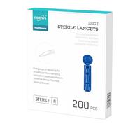 EUROPAPA® Lancette 200 Pezzi, Lancette Sterili Monouso, Lancette Sangue, Lancette Di Sicurezza Per La Misurazione Della Glicemia, Diabetici, Misuratore Di Glicemia Serie EUROPAPA BG Applicabile