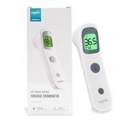 EUROPAPA Termometro Per Febbre Per Neonati, Bambini, Adulti, Termometro Frontale A Infrarossi Con Allarme Febbre, Commutatore °C/°F, Memoria Di Misurazione 30 Volte