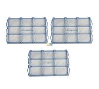 Europart 10028485 - Set di 3 filtri originali per pre-motore, filtro dell'aria Microsan, 153 x 105 x 14 mm, per aspirapolvere, come Bosch Siemens 578863 00578863 VZ01MSF Profilo Protos Ufesa
