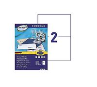 europe 100 - Confezione da 200 etichette autoadesive multiuso, 210 x 148 mm, compatibili con Laser, a getto d'inchiostro e fotocopiatrice