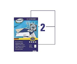 europe 100 - Confezione da 200 etichette autoadesive multiuso, 210 x 148 mm, compatibili con Laser, a getto d'inchiostro e fotocopiatrice