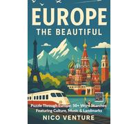 Europe the Beautiful: Puzzle Through Europe: 6X9|50+ Word Search Games for Travelers & Puzzle Lovers | Fun Brain Activity Book & Giftable Travel Game for All Ages
