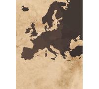 Europe Travel Journal: Old Paper Cover