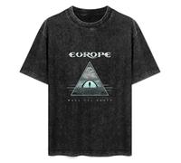 Europe Walk The Earth Album Rock Men's Women's Short Sleeve Soft Washed Cotton T-Shirt Size M