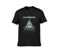 Europe Walk The Earth Album Rock T-Shirt Man's Fashion Cotton Black Clothes Unisex Tee L
