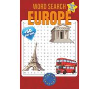 Europe Word Search Puzzle Book: Word Searches with Easy to Read Print about Europe, European Attractions and More - 6x9 inches, 110 pages - 50+ Puzzles - Perfect Gift - For Everyone