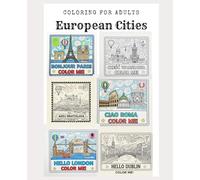 European Capitals: Coloring Book for Adults