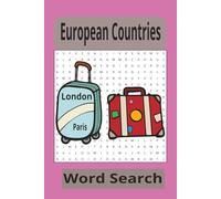 European Countries Word Search Puzzle Book: Word Searches about European Countries Easy to Read Print 6x9 inches 50 pages 25 Puzzles 24 Words per puzzle Gifts for Vacations Holidays and Free Time