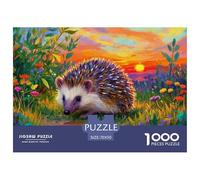 European Hedgehog 1000 Piece Jigsaw Puzzle For Adults Family Challenge Toys Stress Relief Puzzle Cultivate The Spirit of Teamwork for The Whole Family, Gifts for Women, Gifts for Men 70x50cm/1000pcs
