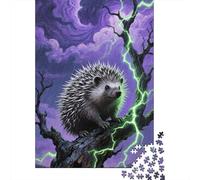 European Hedgehog Jigsaw for Adults 1000 Piece Brainteasing Puzzle Education Gifts for Men High- Difficulty 1000pcs (75x50cm)