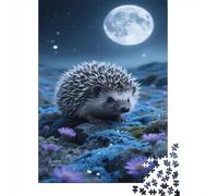 European Hedgehog Jigsaw Puzzle 1000 Pezzi Per Adulti,Natural Landscape Gioco Diabilità Impossibile Puzzle Arte Gioco Intellettivo Familiare Idea Regalo Uomo E Donna 1000pcs (75x50cm)