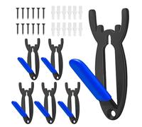 European Mount Skull Hanger - 6pcs Deer Skull Wall Hooks, Durable Display Rack Design, Heavy-Duty Metal + Rust-Resistant Build, For Mule, Coyote, Antelope & Other Game, Indoor Outdoor