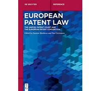 Duncan Matthews European Patent Law (Copertina rigida) De Gruyter Handbuch