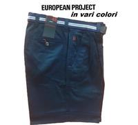 EUROPEAN PROJECT NEW GARDA PANTALONCINO BERMUDA UOMO CLASSICO COTONE COLORI ASS