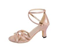 European Retro Women's Sandals with Soft Sole Medium Heel for Comfortable Leisure Comfort